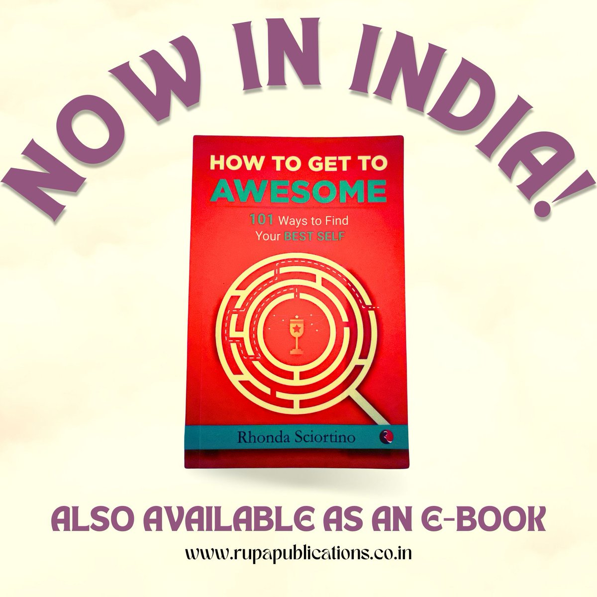 RhondaSciortino's tweet image. It’s official—I’m now in India! Thanks @hatherleighpress 
India! Here are 101 ways to get to awesome!! 
#bookrelease #goodread #greatforkids #easyread #practicsladvice