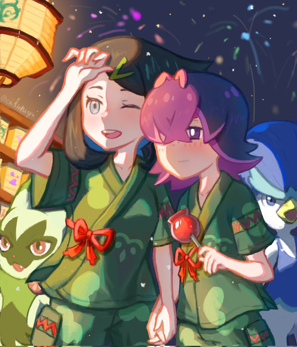 era_kakunya's tweet image. ドトリコドト
夏祭り　打ち上げ花火　繋ぐ手