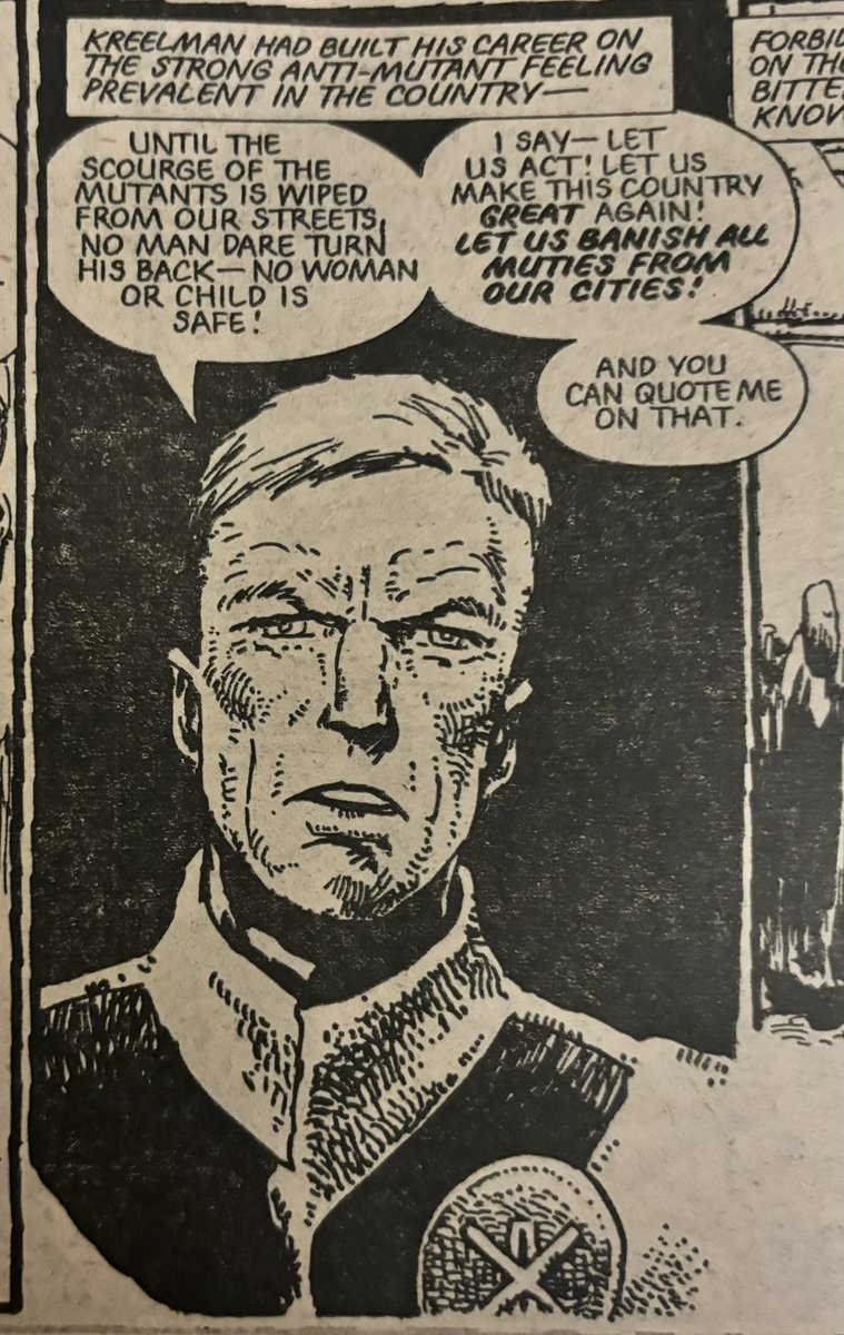 vtgeSWdiecast's tweet photo. @RealPaulPutner Johnny Alpha’s fascistic mutie hating dad reminds me of someone. Make this country great again! https://t.co/1OIdWXkx0g