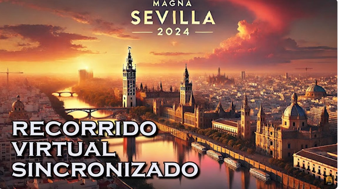 Itinerario Sincronizado 3D de la Procesión Manga de Sevilla 08 de Diciembre del 2024