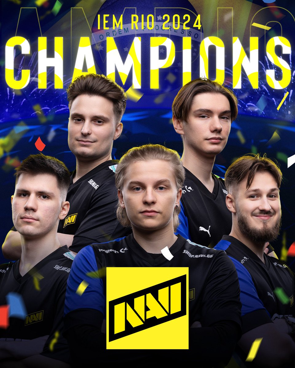 IT HAS BEEN DONE.

🏆🏆🏆YOUR #IEM RIO 2024 CHAMPIONS 🏆🏆🏆

<a href="/natusvincere/">NAVI</a> 🇺🇦🇺🇦🇺🇦🇱🇹🇷🇴🇫🇮