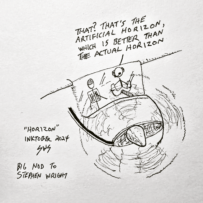ShanePlays's tweet photo. "Horizon"
Inktober 2024
#horizon #inktober #inktober2024 #inktober2024horizon @inktober #drawing #inkdrawing #stickfigure #comics #webcomics #stephenwright https://t.co/4uivMFJGvo