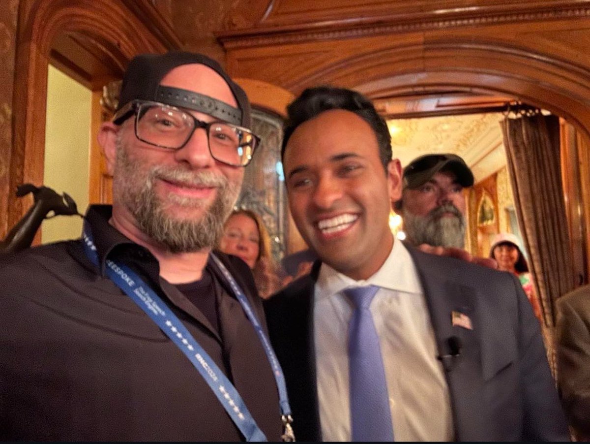 ShadowofEzra's tweet photo. Vem Miller, who was caught with multiple illegal firearms and fake press passes just feet away from Trump's Coachella rally in an alleged a*sassination attempt, has already been released on a $5K bail.

What’s more alarming is that Miller was recently seen in close proximity to high-profile figures like Vivek Ramaswamy, Newt Gingrich, Robert F. Kennedy Jr., and Donald Trump Jr.