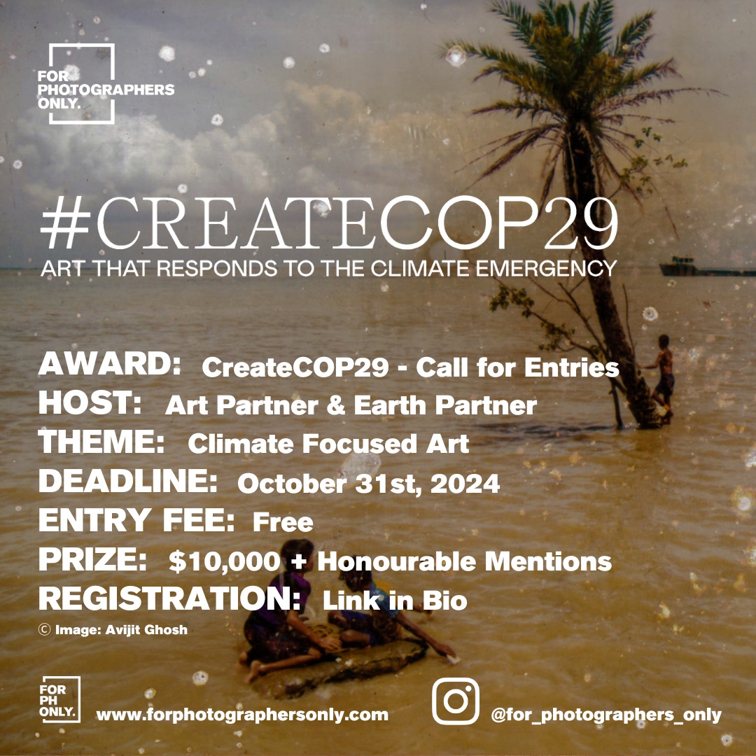 For_Photo_Only's tweet image. Art Partner - CreateCOP29 - An Open Call for Climate-Focused Art

Would you like to apply for this opportunity?
Check it out here: forphotographersonly.com