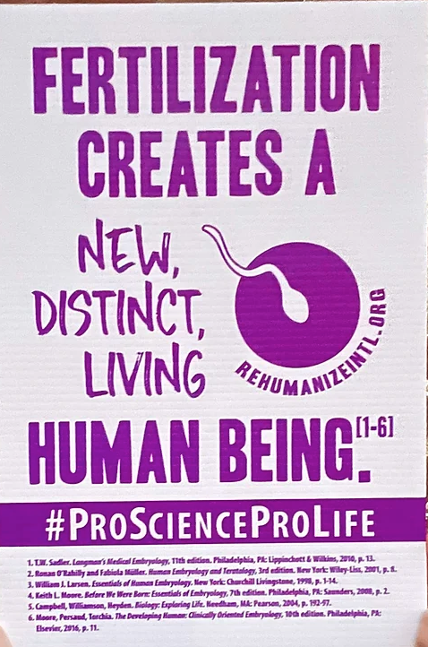 cybermom1999's tweet image. Fertilization creates a new, distinct, living, human being #ProLife is #ProScience