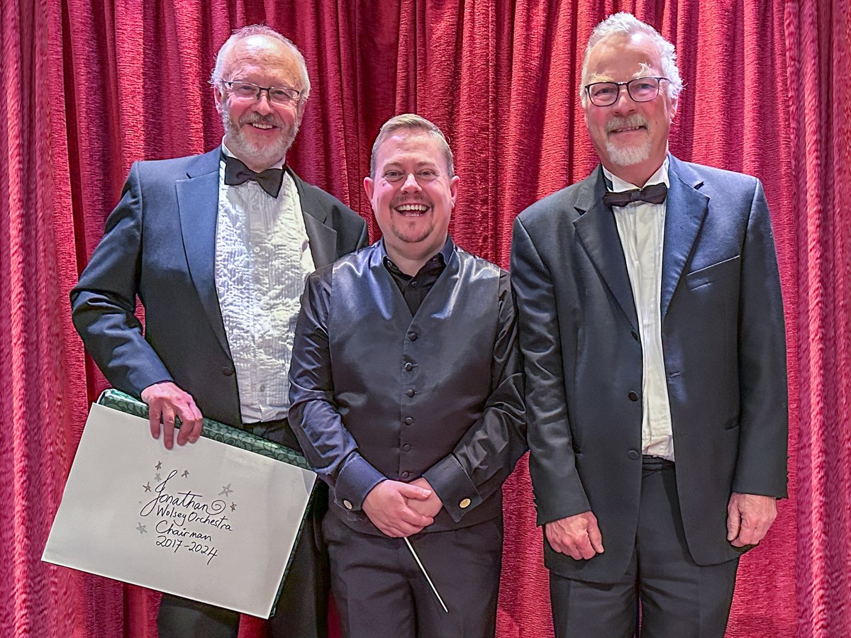 Wolsey Orchestra (@wolseyorch72) on Twitter photo Heartfelt thanks to Jon Armitage for incredible work and devotion as Chairman. His guidance and vision have seen us overcome many challenges during the last 7-years. And we welcome Rob Rogers as our new Chairman. Pictured are Jon, wonderful conductor <a href="/Andrew_C_Morley/">Andrew Morley</a>, and Rob. Heartfelt thanks to Jon Armitage for incredible work and devotion as Chairman. His guidance and vision have seen us overcome many challenges during the last 7-years. And we welcome Rob Rogers as our new Chairman. Pictured are Jon, wonderful conductor <a href="/Andrew_C_Morley/">Andrew Morley</a>, and Rob.