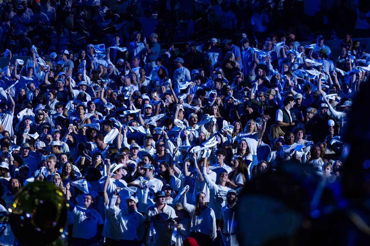 JaredBenko's tweet photo. THANK YOU 🦅 Nation!

What an incredible atmosphere last night in Paulson!  🗣️🗣️🗣️

Let’s do it again next Saturday against JMU!

#HailSouthern | #GATA https://t.co/uKfJwGDvls