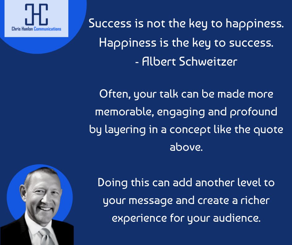 Adding a quote to your talk is about adding a layer to the message you are sharing.

Done right it can take your talk to a new level.