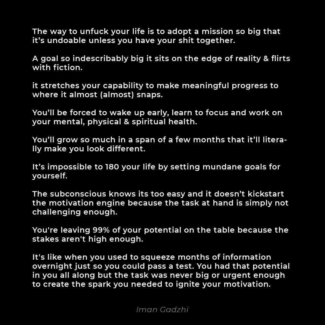 Unfuck your life.