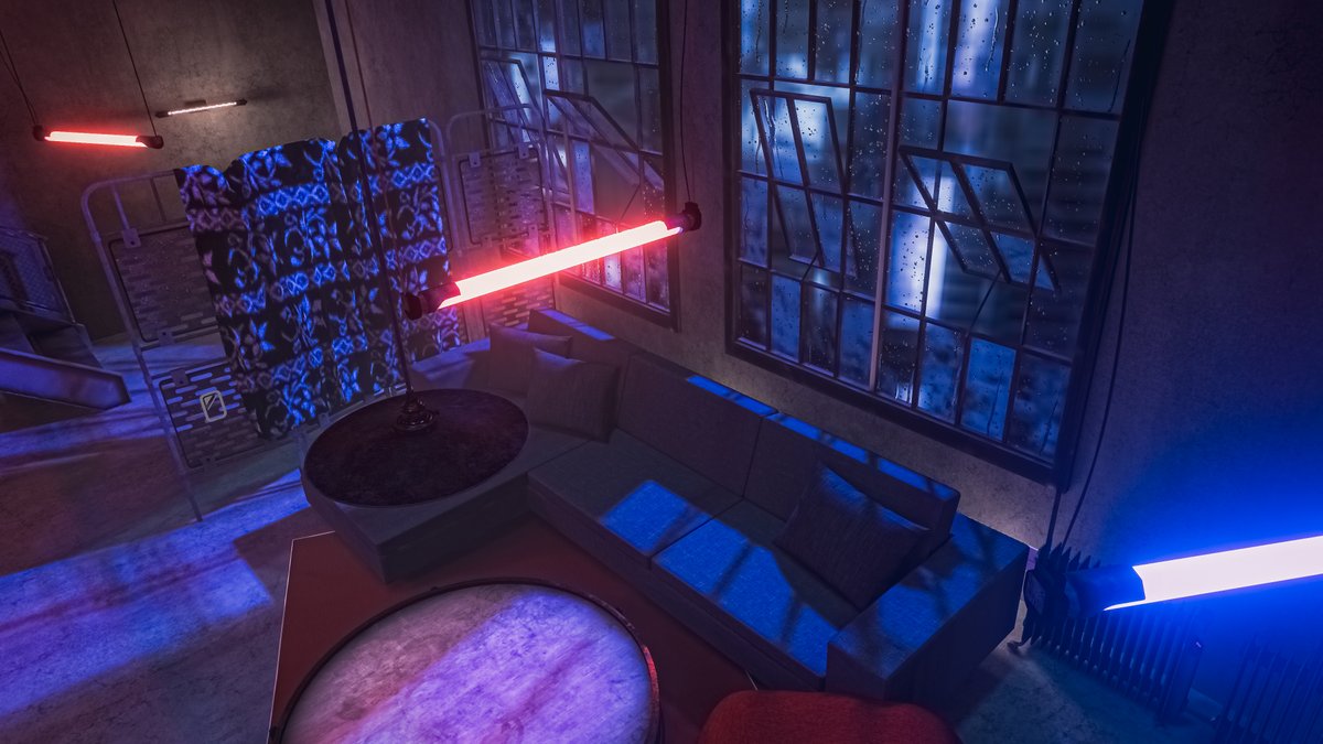 Neomance's tweet photo. A Home Illuminated By Neon Lights
ネオンが照らす家

World : RABBIT HOLEǃǃ
Author : inaba_rabbit53

World URL :
https://t.co/ExIzNV5qP4

#VRChat_world紹介 #Neo写真 https://t.co/87xkSx1KLk