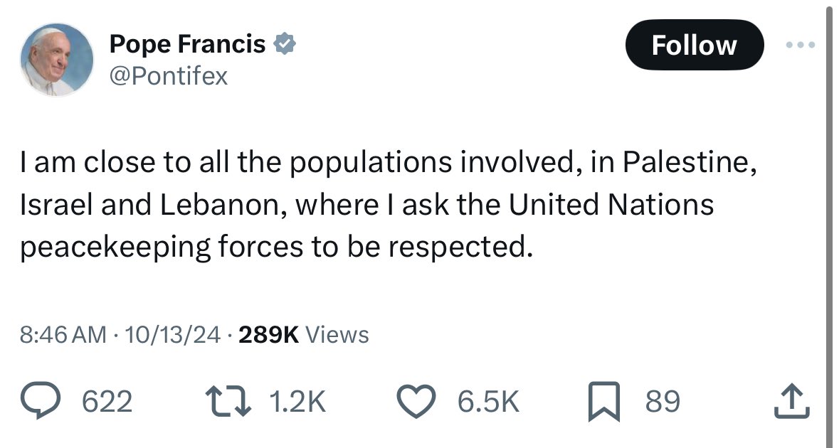 il papa has entered the group chat