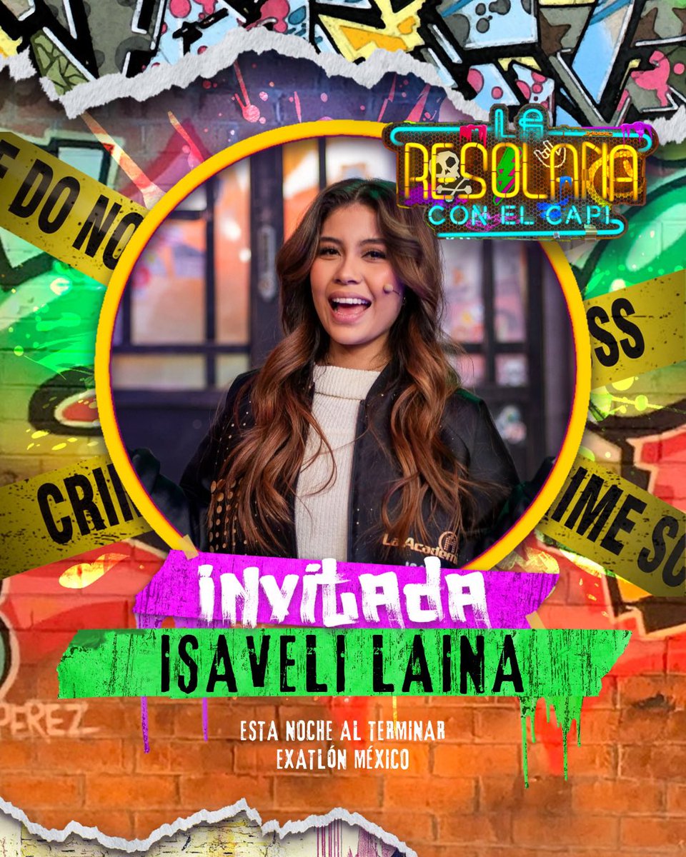 ¡No te pierdas esta noche a 𝗜𝗦𝗔𝗩𝗘𝗟𝗜 𝗟𝗔𝗜𝗡𝗔 en #LaResolana! 📺🙌🏼 Ayyyy, va estar muy divertido… 😱 

Nos vemos a las 11:00 p.m. por Azteca UNO. 🫵🏼
