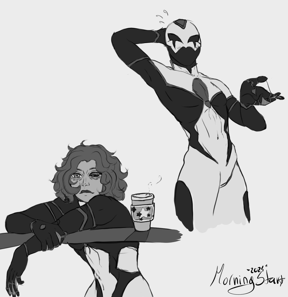 Dereksunnyy's tweet photo. @Miss_Coffee5 And here ya go! I love your oc so much! https://t.co/Yja5NjYwJK