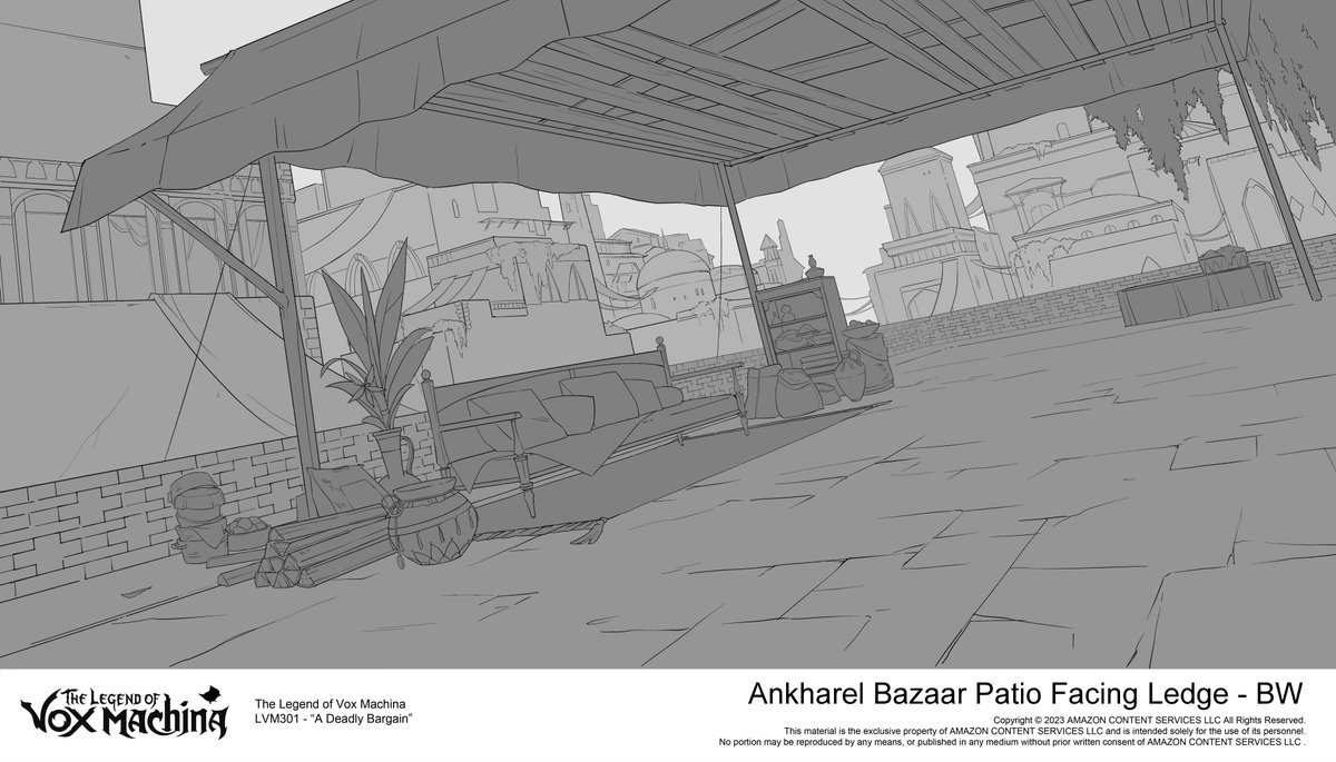 mxu_art's tweet image. More Ank'Harel backgrounds, from the rooftop chase scene.
This city was one of my favorite locations to design, it's so vibrant and grand and full of life.
#CriticalRole #TheLegendofVoxMachina #VoxMachina #LVMSpoilers