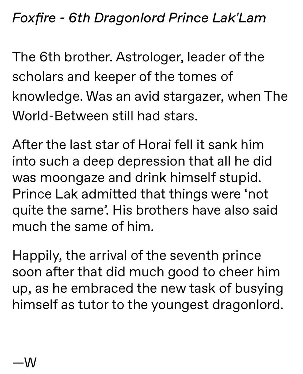 Foxfire — The 6th Prince