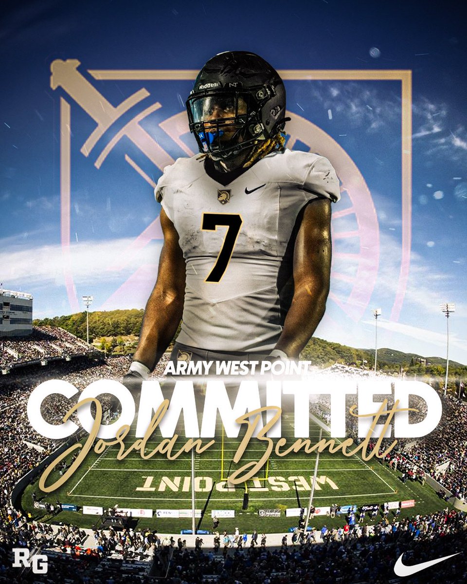 Jordan Bennett || ⭐️⭐️⭐️ (@jordancbennett) on Twitter photo After a Great Visit I’m Excited to Announce I am 100% Commited to Army West Point 🏴☠️🏴☠️ #BEATNAVY #AGTG
<a href="/CoachJeffMonken/">Jeff Monken</a> <a href="/CoachBPowers/">Blake Powers</a> <a href="/goblackknights/">#GoBlackKnights</a> <a href="/ZGold_WP/">Zach Gold</a> <a href="/CoachASmith3/">Aaron Smith</a> <a href="/ArmyWP_Football/">Army Football</a> <a href="/ArmyFB_Recruit/">Army Football Recruiting</a> <a href="/CadetAthletics/">Frederick High School Cadet Athletics</a> <a href="/CaddenPatrick/">Coach Cadden</a> <a href="/Holliday4life1/">Coach Holliday</a> After a Great Visit I’m Excited to Announce I am 100% Commited to Army West Point 🏴☠️🏴☠️ #BEATNAVY #AGTG
<a href="/CoachJeffMonken/">Jeff Monken</a> <a href="/CoachBPowers/">Blake Powers</a> <a href="/goblackknights/">#GoBlackKnights</a> <a href="/ZGold_WP/">Zach Gold</a> <a href="/CoachASmith3/">Aaron Smith</a> <a href="/ArmyWP_Football/">Army Football</a> <a href="/ArmyFB_Recruit/">Army Football Recruiting</a> <a href="/CadetAthletics/">Frederick High School Cadet Athletics</a> <a href="/CaddenPatrick/">Coach Cadden</a> <a href="/Holliday4life1/">Coach Holliday</a>