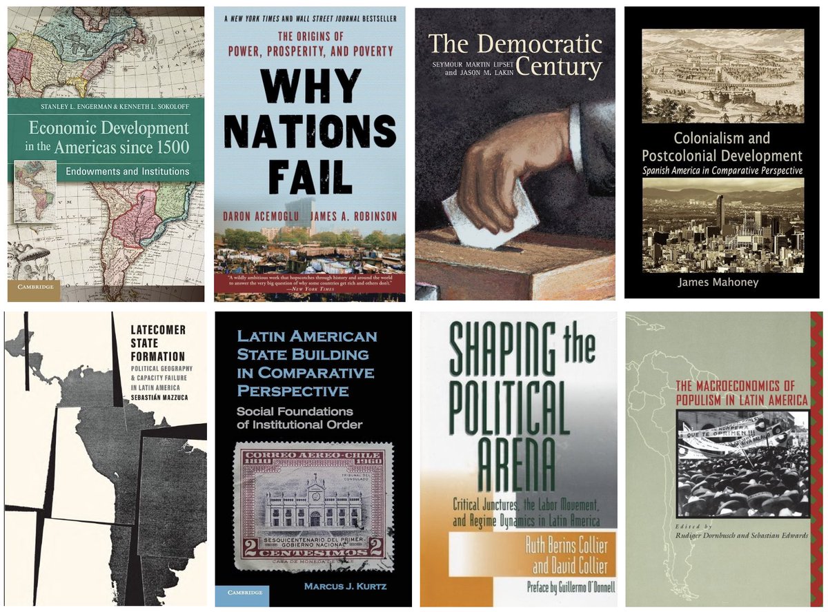 The impact of colonialism is not just a matter of political debate. Considering just the Americas, some academics assign a large weight to the legacies of colonialism (top row). Others see key events in post-colonial times as playing a critical role (bottom row).