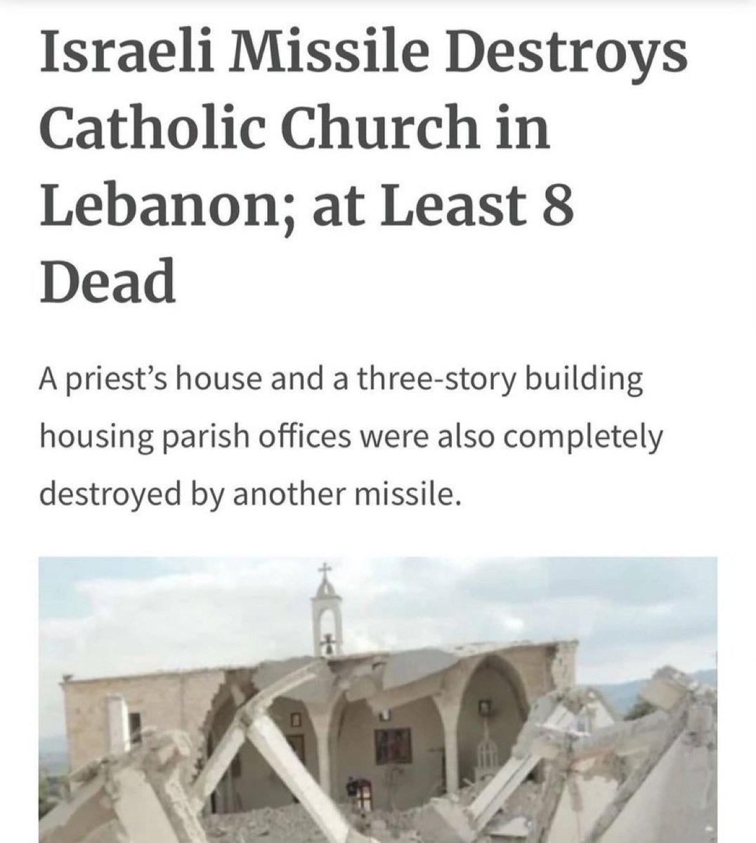 TaylorRMarshall's tweet photo. Israel killed 8 innocent Catholics today: https://t.co/UfF0Sd6bSH