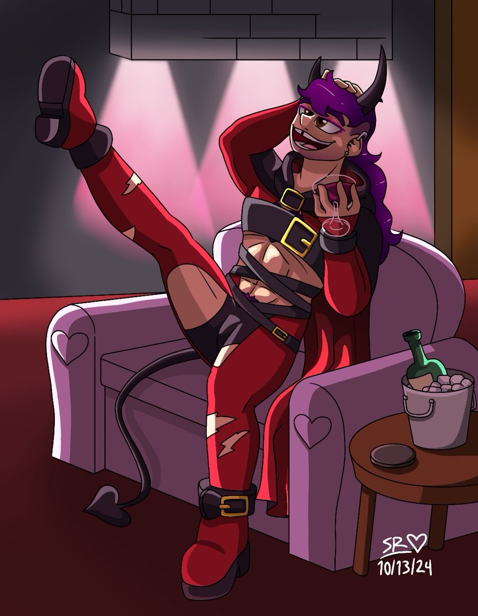 shayziekaizie's tweet photo. DressupTober Day 13:
Thomas is taking a break from dancing in the lounge room with some wine.
#DressupTober #illustration #ibispaintx #originalcharacter #characterdesign #characterart #speedraw #day13 #lighting @Inkhandprint https://t.co/Zgc3pojQap