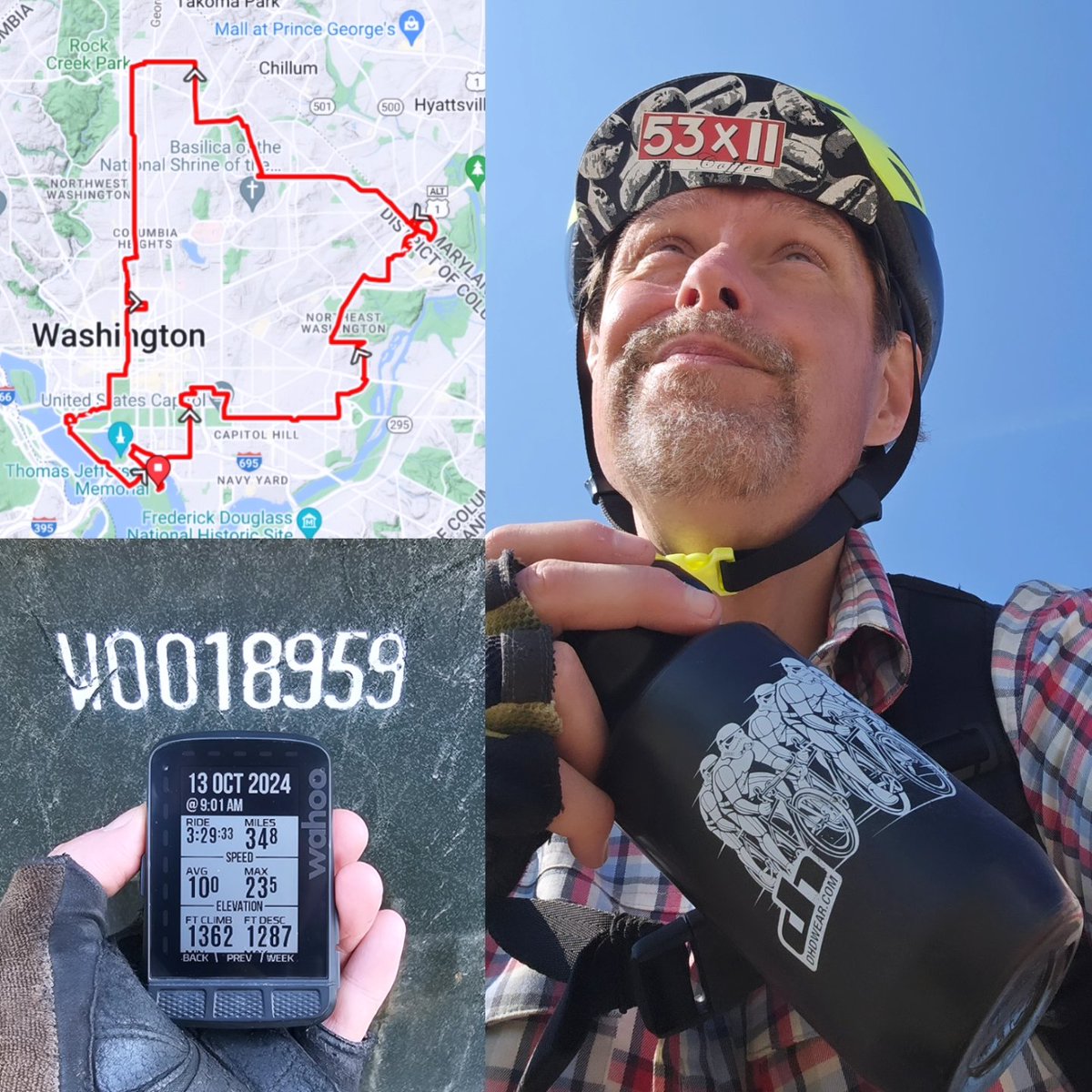 Chris_Roell's tweet photo. We were thinking Lincoln
on today's Urban Adventure Bicycle Ride. We rode 34 miles in &amp; around DC, checking out some President Lincoln sites! I brought my 1943 Lincoln Steel Wheat
penny with me along for the ride! #bikedc #UrbanAdventureRide #uabicycleride #abelincoln https://t.co/w0eu6IDRWE