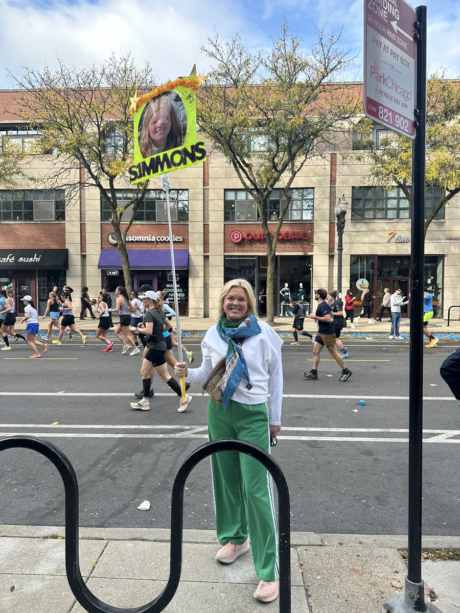 Bucket list item today. 

<a href="/Simmons_bone/">Simmons B</a> and I ran the <a href="/ChiMarathon/">Chicago Marathon</a> … cheered on by Sacha and Henry, and 500 ext. family texts. 

Simmons crushed it (33rd in her age group) and I survived (2,467 in my age group)!

World class event and spectacularly done by the city of Chicago!
