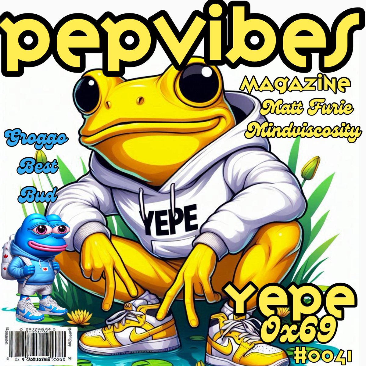 pepeLuciFrog's tweet photo. @yepecoin PEPVIBES ISSUE #0041
YEPE Ox69 💛 &amp; GROGGO 💙—best buds, blue &amp; yellow happy fellows!
The two newest frogs in town from Matt Furie’s MindViscosity series.
Check out https://t.co/SBVyziSQ50
$YEPE $GROGGO #LUCIFROG #MemeToken #MemeCoin @Groggo_eth @yepecoin #Meme #Memes #MemeCycle https://t.co/SAzzd7HfFo