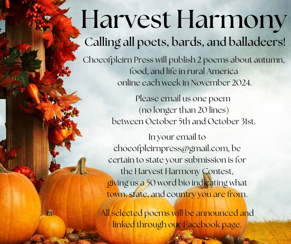 Calling all poets! The deadline is approaching.