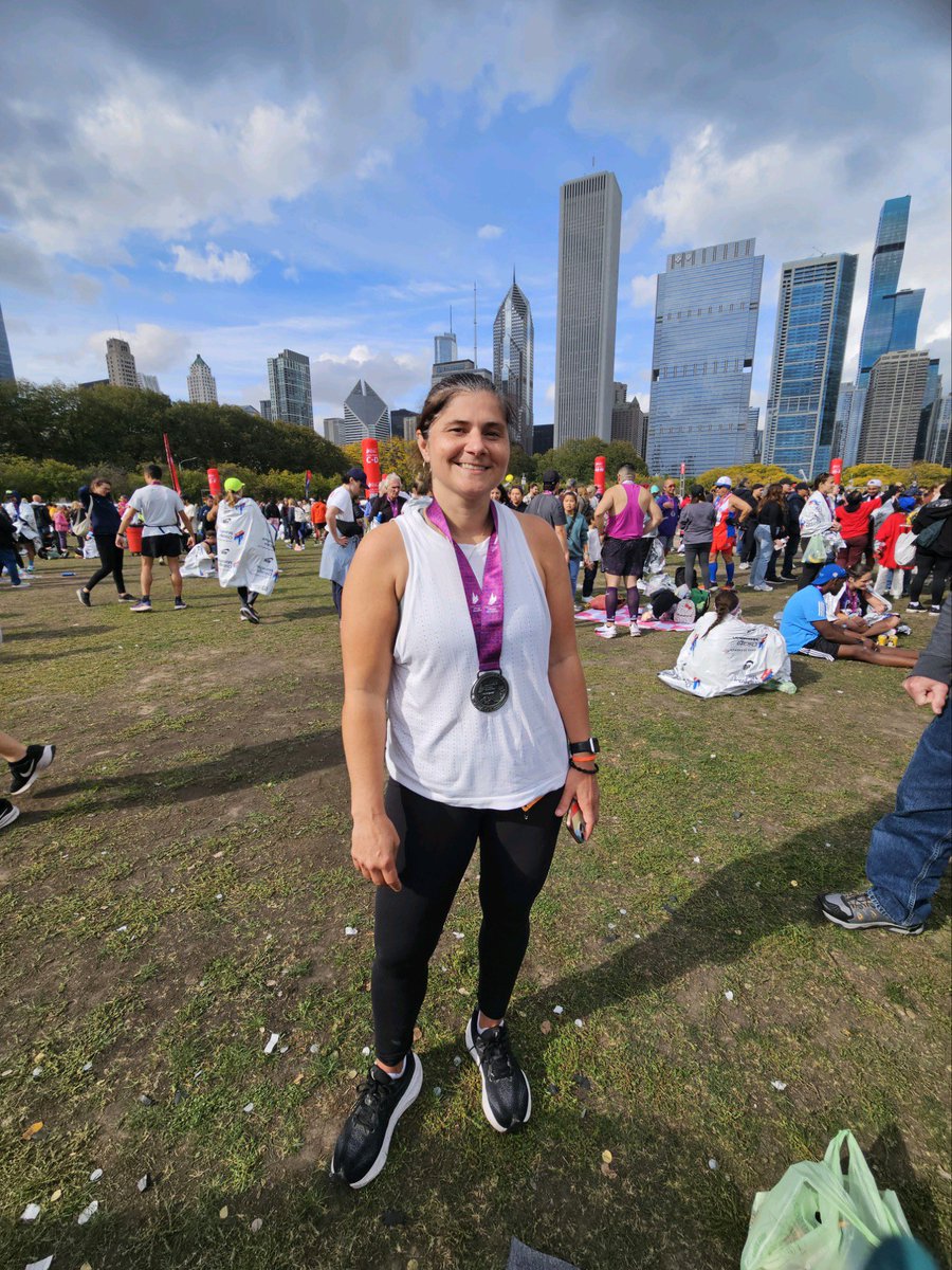 Congratulations <a href="/MrsBarski/">Melissa Bimbi</a> 
<a href="/ChiMarathon/">Chicago Marathon</a> finisher!!🏅