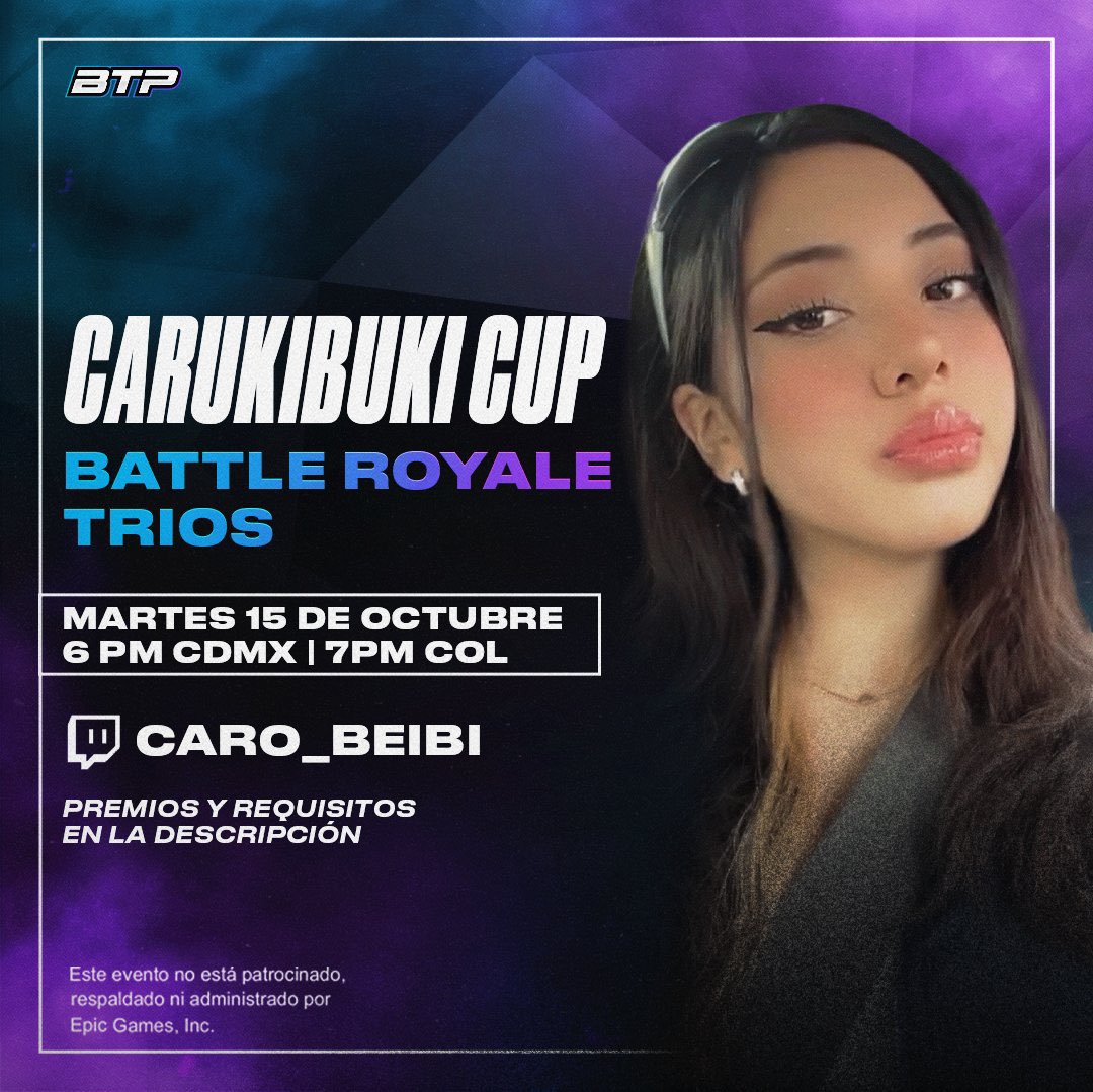 carukibuki ʚɞ (@carukibuki) on Twitter photo 🏆Carukibuki Cup💙
💰Pool prize: 4800 Vbucks
Para competir:
✅Follow <a href="/carukibuki/">carukibuki ʚɞ</a> <a href="/borntoplaygg/">BornToPlay</a>
✅Like & RT
✅@ tu trio
🚨Únete: discord.gg/borntoplaygg-1… 🏆Carukibuki Cup💙
💰Pool prize: 4800 Vbucks
Para competir:
✅Follow <a href="/carukibuki/">carukibuki ʚɞ</a> <a href="/borntoplaygg/">BornToPlay</a>
✅Like & RT
✅@ tu trio
🚨Únete: discord.gg/borntoplaygg-1…