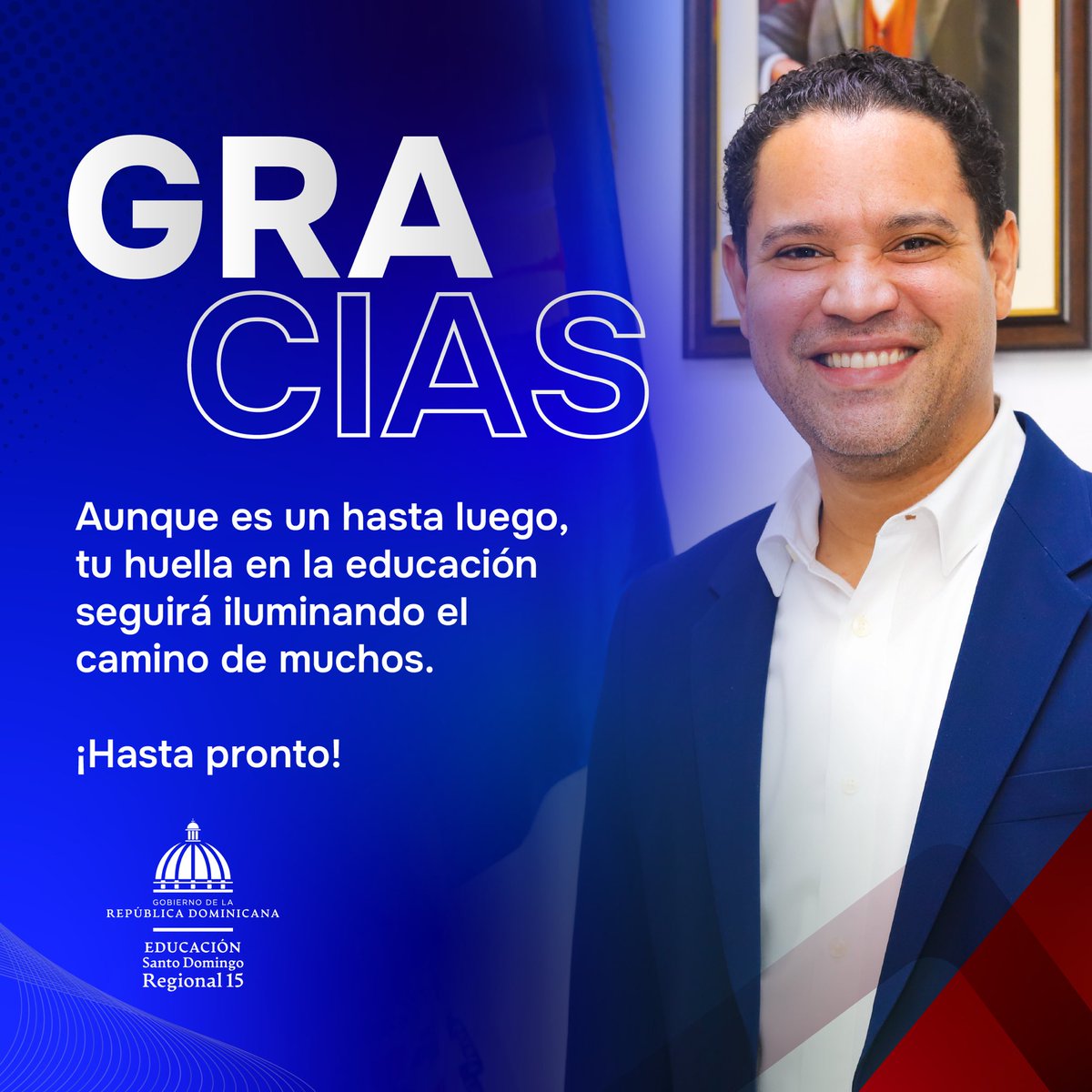 #Regional15Informa 

Unidos desde el 2️⃣0️⃣2️⃣0️⃣: Un viaje de gratitud y logros 2️⃣0️⃣2️⃣4️⃣ 🌟🇩🇴🎖️

 🏆GRACIAS 🤩 por todos los conocimientos y la inspiración que nos has brindado. ¡Hasta luego! 🌟
