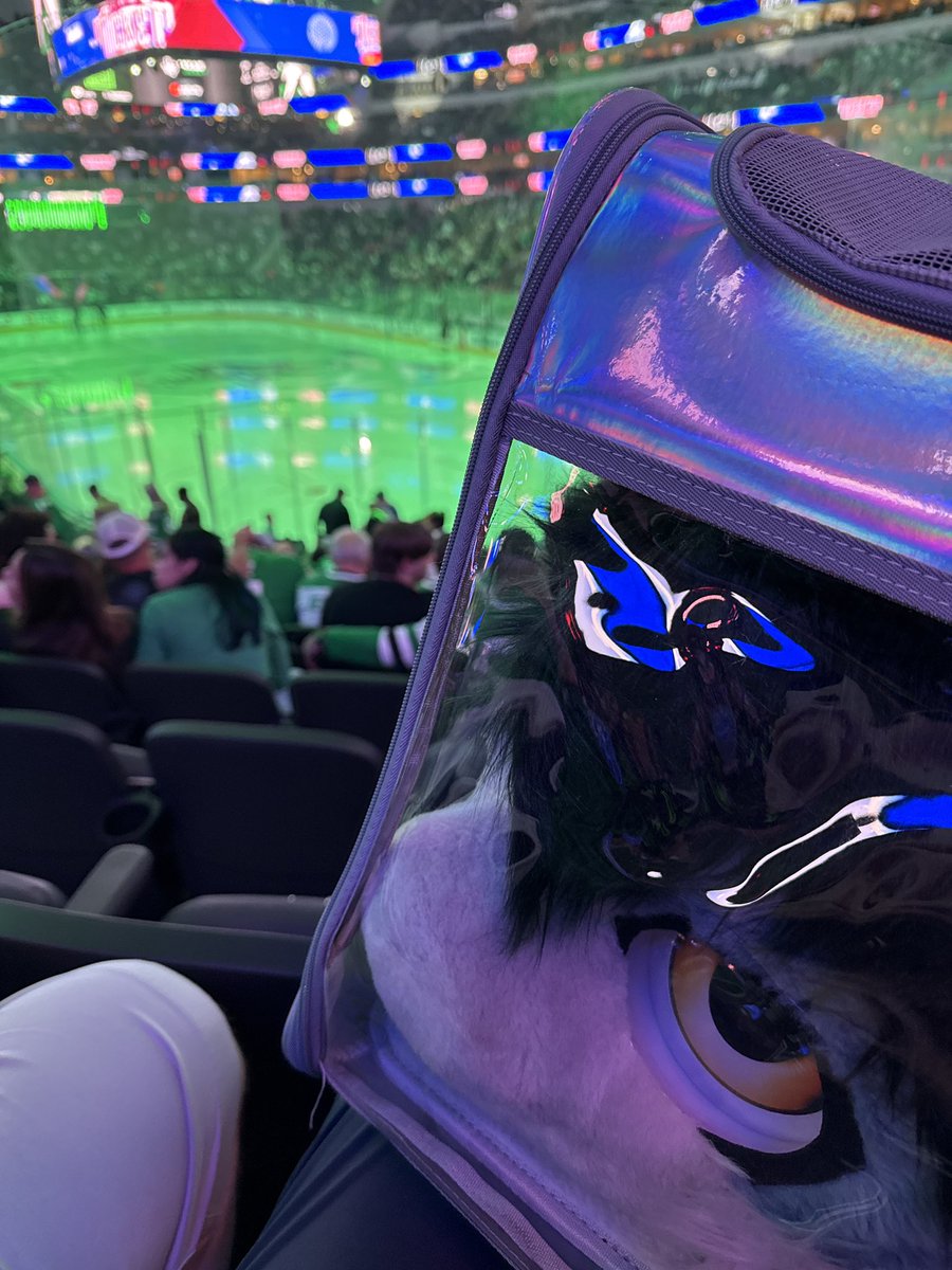 He is enjoying himself.