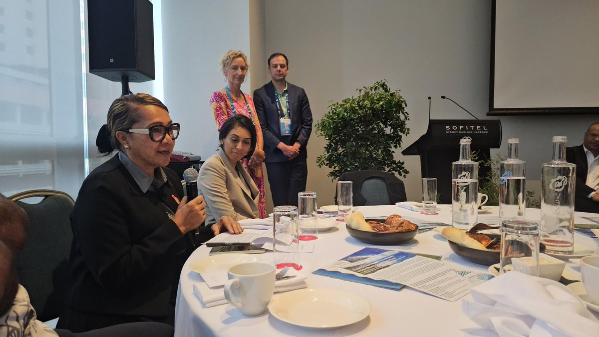spc_cps's tweet photo. "We must invest in nature to scale solutions across the Blue Continent"–Hon Steven Victor, Palau during the high-level event on #UBPP @ #GNPS to mobilise investments for healthy oceans, robust food systems & the livelihoods & well-being of Pacific peoples
https://t.co/JcMYaopg5G https://t.co/MZQfebgPbR