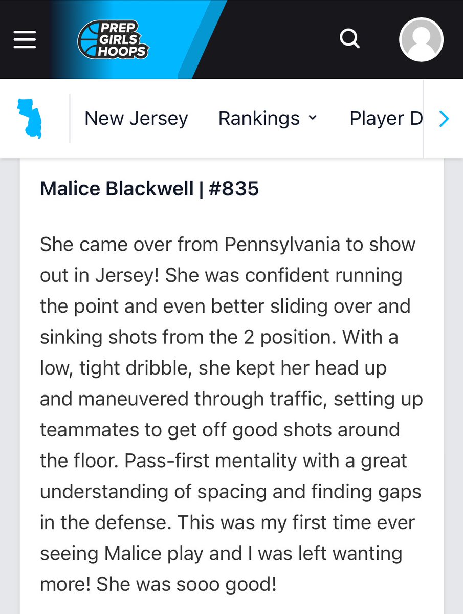 Thanks for the evaluation <a href="/PGHNewJersey/">Prep Girls Hoops New Jersey</a> <a href="/EJayArrow/">E J 🏀</a>