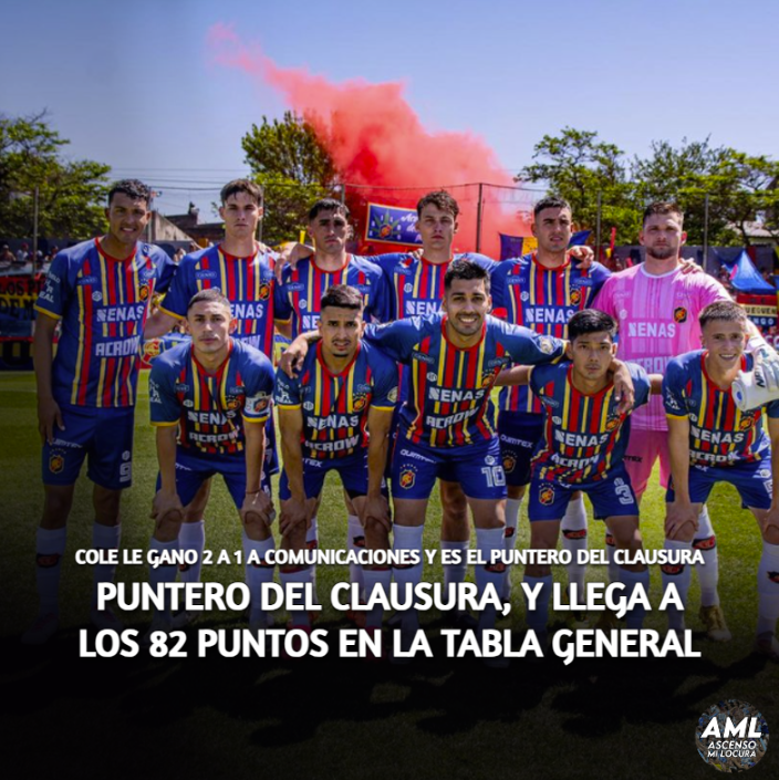 Campañon de Colegiales, que además de ser el puntero del Torneo Clausura, llega a los 82 puntos en la Tabla General, quedando a 11 puntos de la mayor cantidad de puntos en la Tabla General de la Primera B (93), que saco Tigre en 2004/05.