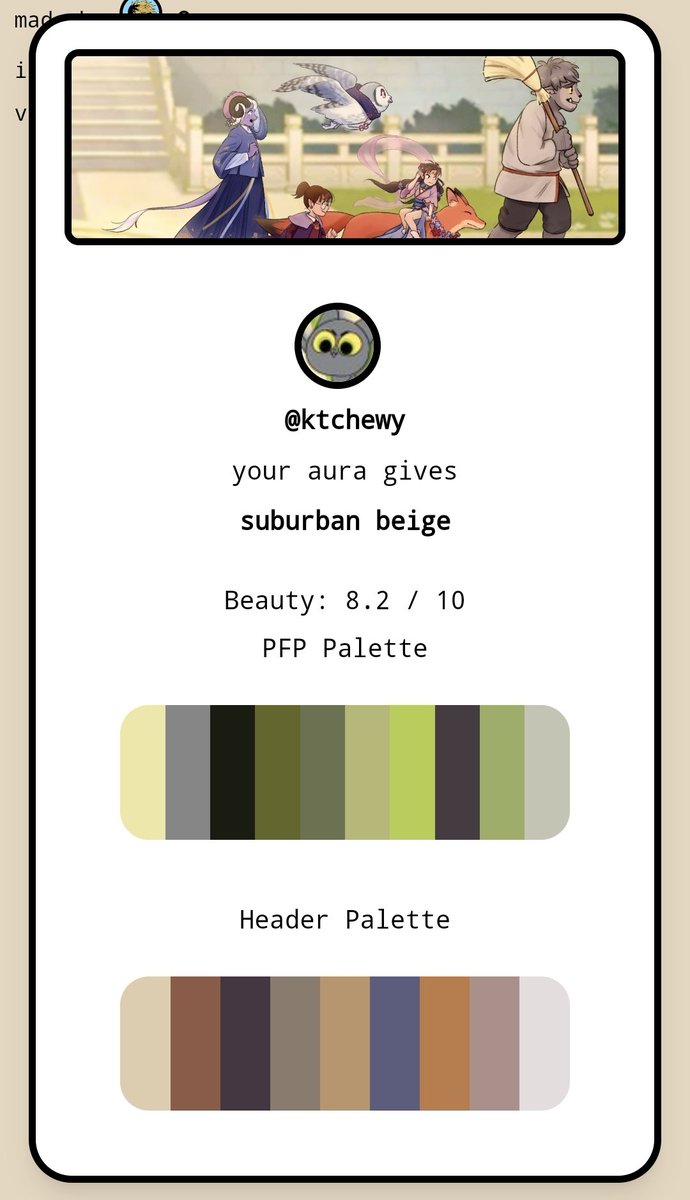 "suburban beige" 🤔

twitter-aura2.vercel.app