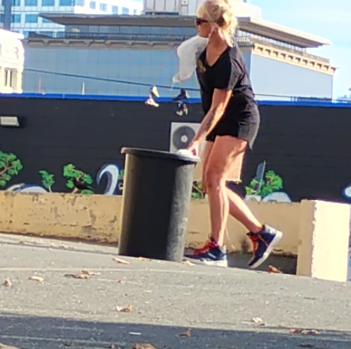 I'd like to say thanks for my Street Family. Especially the ones who despite all the negativity they receive. Still prove them wrong with positive strength. Like my sister here cleaning up around her block and trying to give a little back.