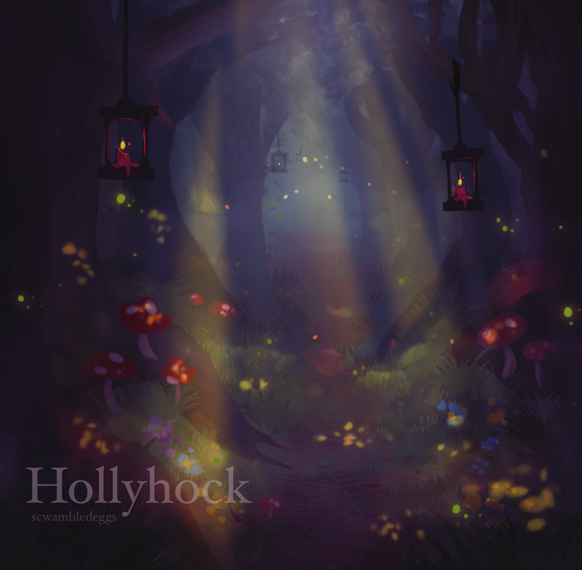devilledeggz's tweet image. I started painting some of the locations in my dnd world, starting with the entrance to the forest! ✨🌳🍄