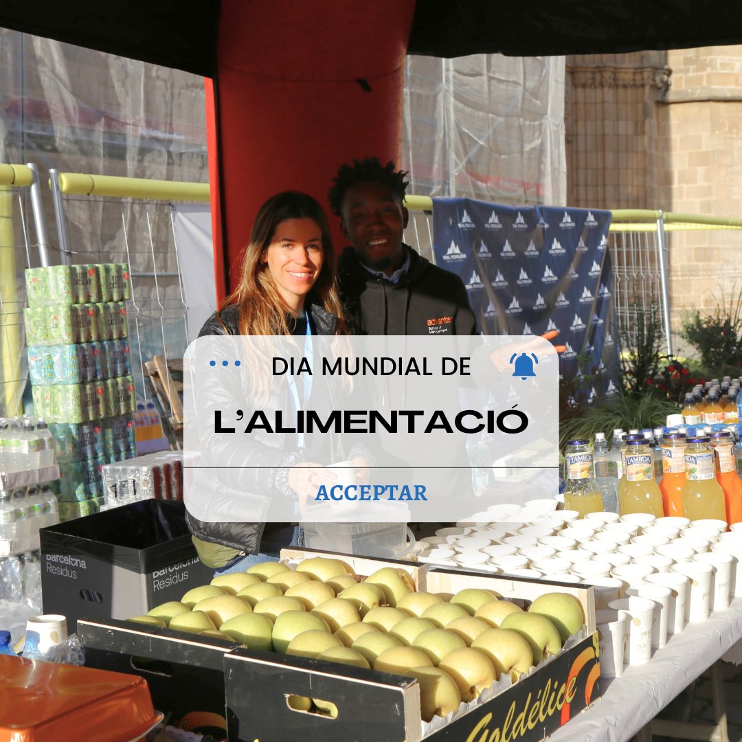 AntenaSolidaria's tweet photo. 🍏#WorldFoodDay

Abans, durant i després de la cursa, l’alimentació és clau per donar el millor de tu. Des de l'Antena Solidària, volem posar en valor el suport dels nostres col·laboradors del sector alimentari, que ens ajuden a fer possible aquesta cursa.

#AntenaSolidaria8 https://t.co/jPp0hF8uzQ