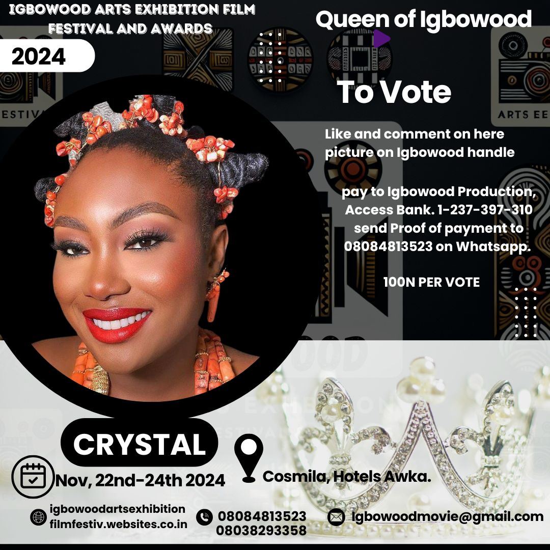 igbowood's tweet photo. Queen of Igbowood season 10, 

To Vote for your contestant 

Like/follow our Page 
Comment under her picture and share the post for others to do the same. 

You can mention people's names or draw highlights under your contestants picture.

Read flyer for offline voting
#igbowood https://t.co/MzITbyif3f