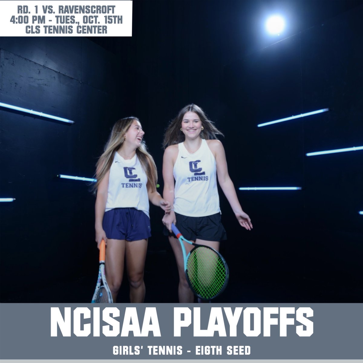 Charlotte Latin Tennis (@cls_hawkstennis) on Twitter photo the playoffs are set! seeded at #8, your hawks are ๐ taking on Ravenscroft @ 4:00 PM for the first round of the <a href="/NCISAA/">Jason Richardson</a> playoffs! go hawks! ๐ฆ
๐พ #HAWKSFLYHIGH #HAWKSFLYTOGETHER
๐ธ - @stjohnphoto the playoffs are set! seeded at #8, your hawks are ๐ taking on Ravenscroft @ 4:00 PM for the first round of the <a href="/NCISAA/">Jason Richardson</a> playoffs! go hawks! ๐ฆ
๐พ #HAWKSFLYHIGH #HAWKSFLYTOGETHER
๐ธ - @stjohnphoto