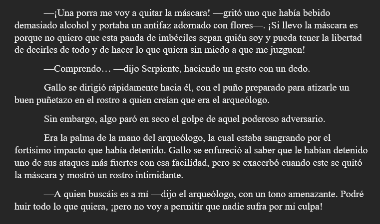 Legend_Dario's tweet photo. Día 14: Máscara 🎭

Quería continuar aquella escena del arqueólogo que hice el día 6. Juro que me encanta escribir acerca de este personaje ✨✨

#Taletober #Taletober2024 https://t.co/rua87H15z4