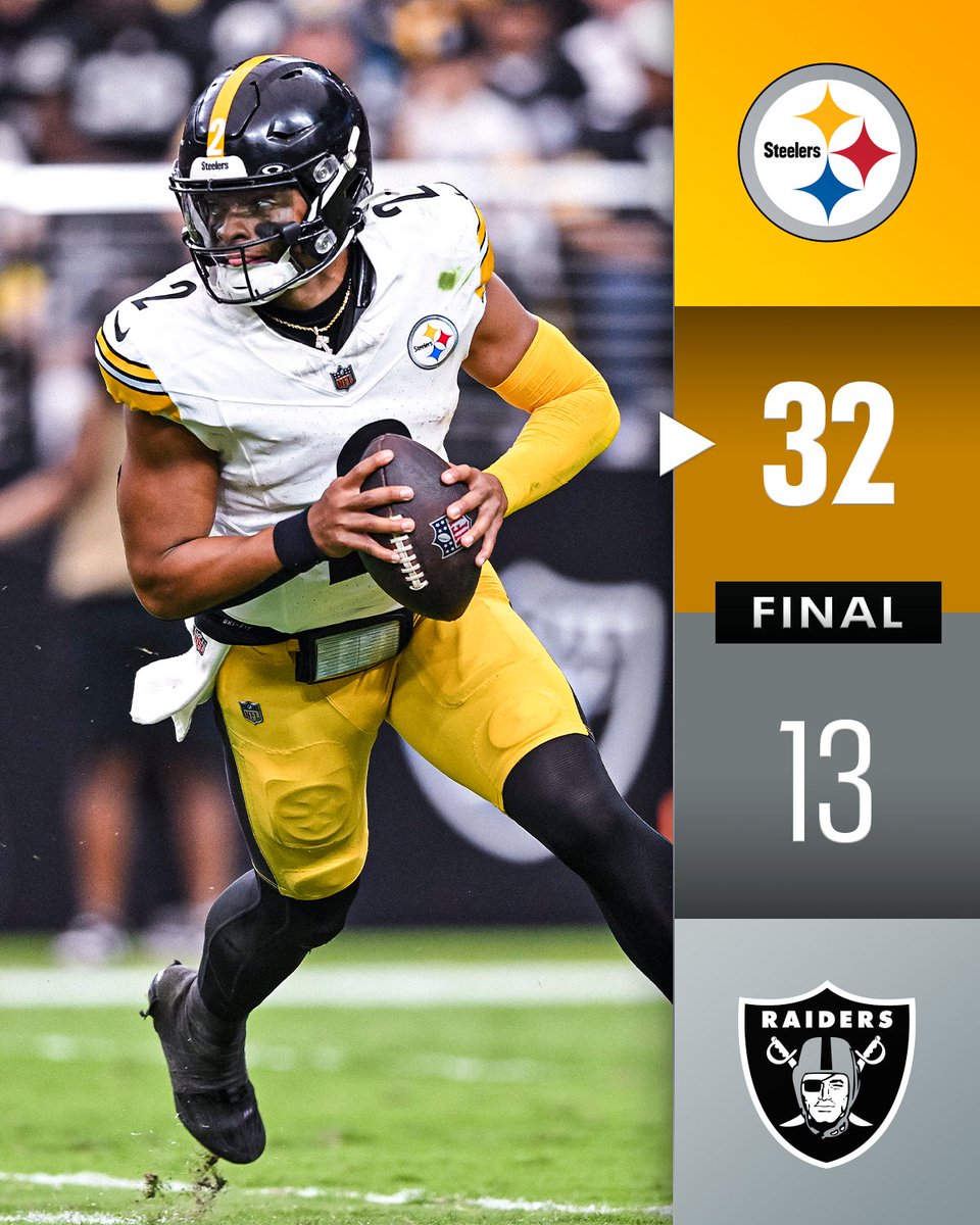 FINAL: The @Steelers dominate in Vegas to improve to 4-2!