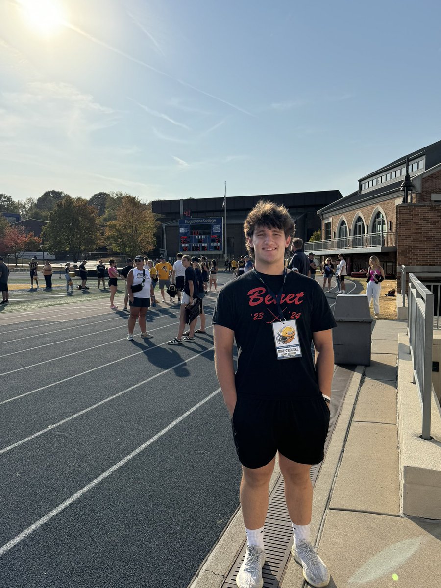 Michael O'Rourke (@mikeorourke2025) on Twitter photo Had a great game day visit at Augustana this weekend! Thank you <a href="/Coach19Bell/">Stephen Bell</a>, <a href="/Coachragone/">David Ragone</a>, & Mr. Reade for the invite. Congrats on the win.
<a href="/BenetRedwingFB/">Benet Academy Football</a> <a href="/AugieILfootball/">Augustana Football</a> <a href="/DeepDishFB/">DEEP DISH FOOTBALL</a> <a href="/EDGYTIM/">Timothy “EDGYTIM” OHalloran</a> Had a great game day visit at Augustana this weekend! Thank you <a href="/Coach19Bell/">Stephen Bell</a>, <a href="/Coachragone/">David Ragone</a>, & Mr. Reade for the invite. Congrats on the win.
<a href="/BenetRedwingFB/">Benet Academy Football</a> <a href="/AugieILfootball/">Augustana Football</a> <a href="/DeepDishFB/">DEEP DISH FOOTBALL</a> <a href="/EDGYTIM/">Timothy “EDGYTIM” OHalloran</a>