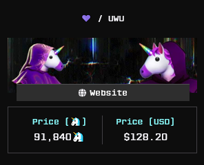 0xUn1c0rn's tweet photo. Flash GivUwUway 🦄🎉

0.999 💜[upurplepill] 
0.333 💜 3 WINNERS 
(~$128 total)

1⃣ LIKE
2⃣ LOVE
3⃣ SHARE

24hrs ⏳

(if format doesn't meet your criteria feel free to skip this post)