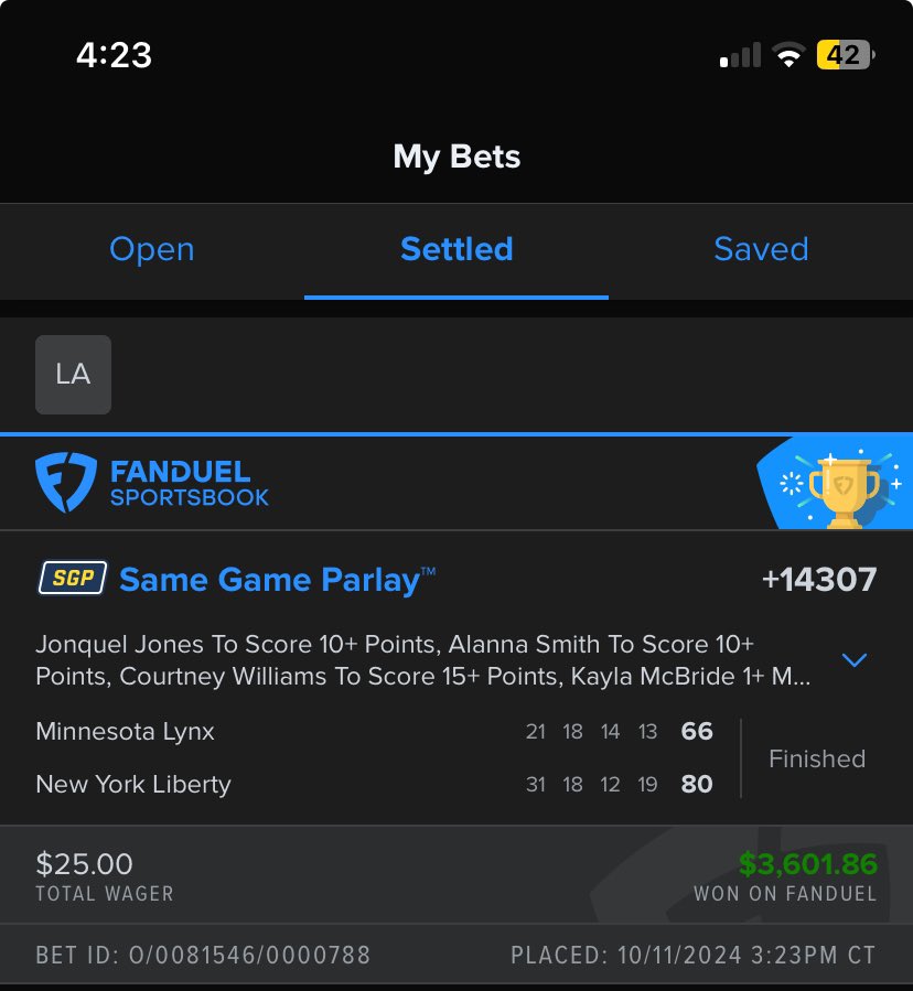 DreeBornReal's tweet image. Let’s FUCKN GO  BIG WIN!!! Birthday gift to myself @FDSportsbook