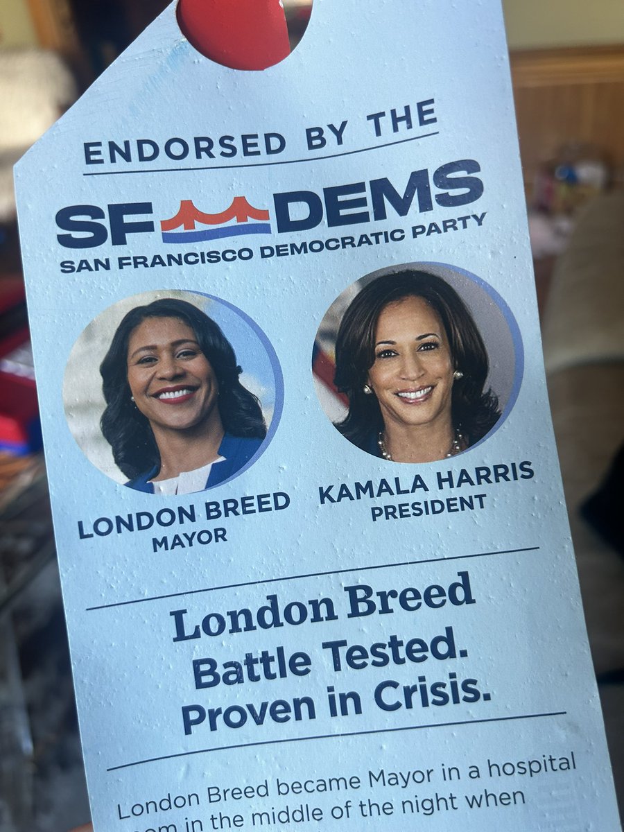 In other noteworthy ads: 

Breed’s camp is happy to remind anxious Dems that Lurie is a top pick of SF Republican groups