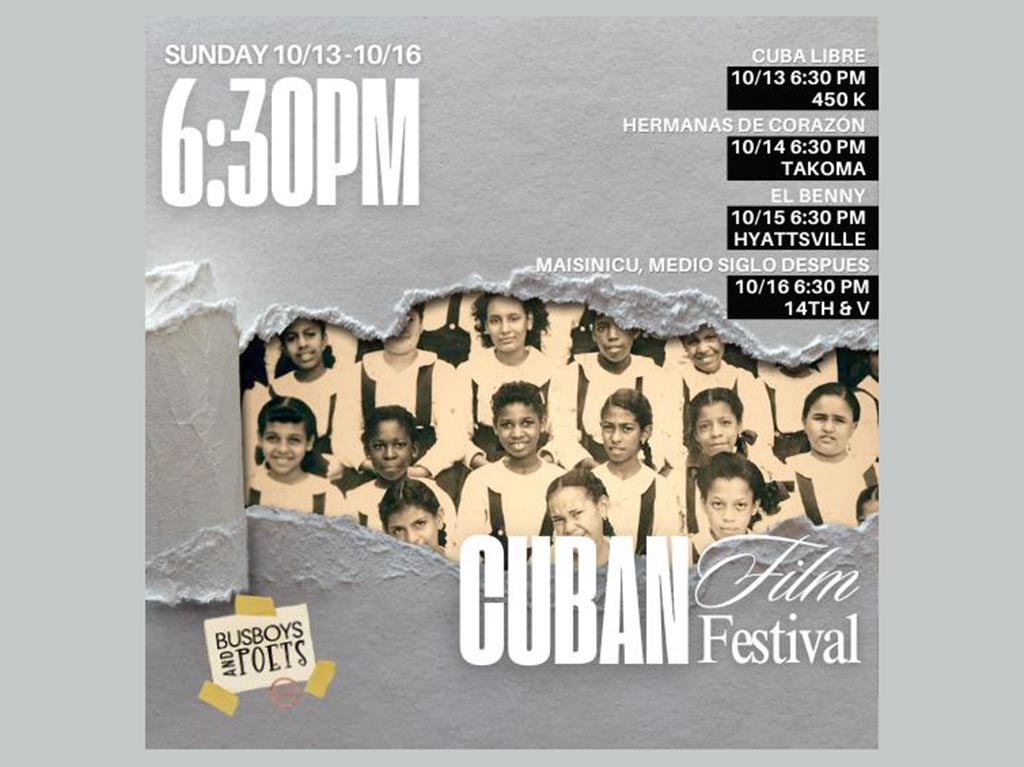 Equipo8DeEnero's tweet photo. Con la proyección de la película Cuba libre, del director Jorge Luis Sánchez, comenzó el         I Festival de Cine  #Cubano en la capital de #EstadosUnidos.

#TumbaElBloqueo
#CubaEsCultura https://t.co/UrIeBRmyA2