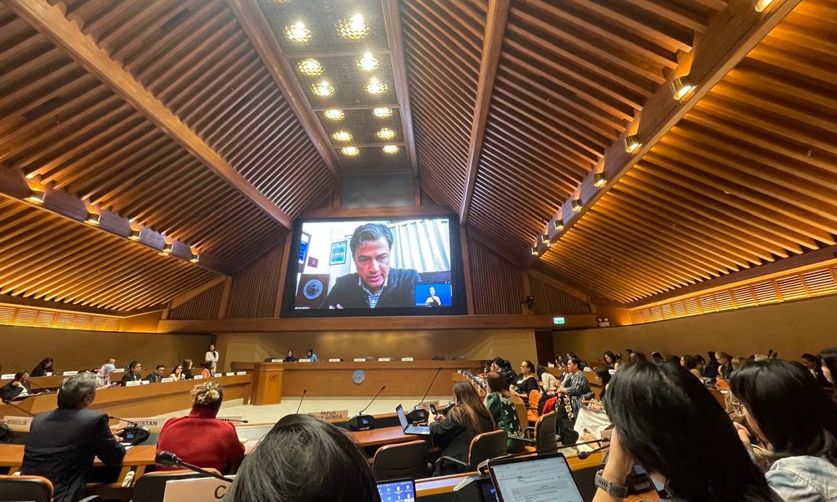 PJNPakistan's tweet photo. #PJNPakistan (national justice alliance), presented statement at #AsiaPacific Preparatory Meeting for #CSW70. Emphasized urgent need to translate justice &amp; rights-protection advancements beyond urban centers to grassroots communities, have equitable &amp; meaningful access to justice https://t.co/Zi1JFDQAvc