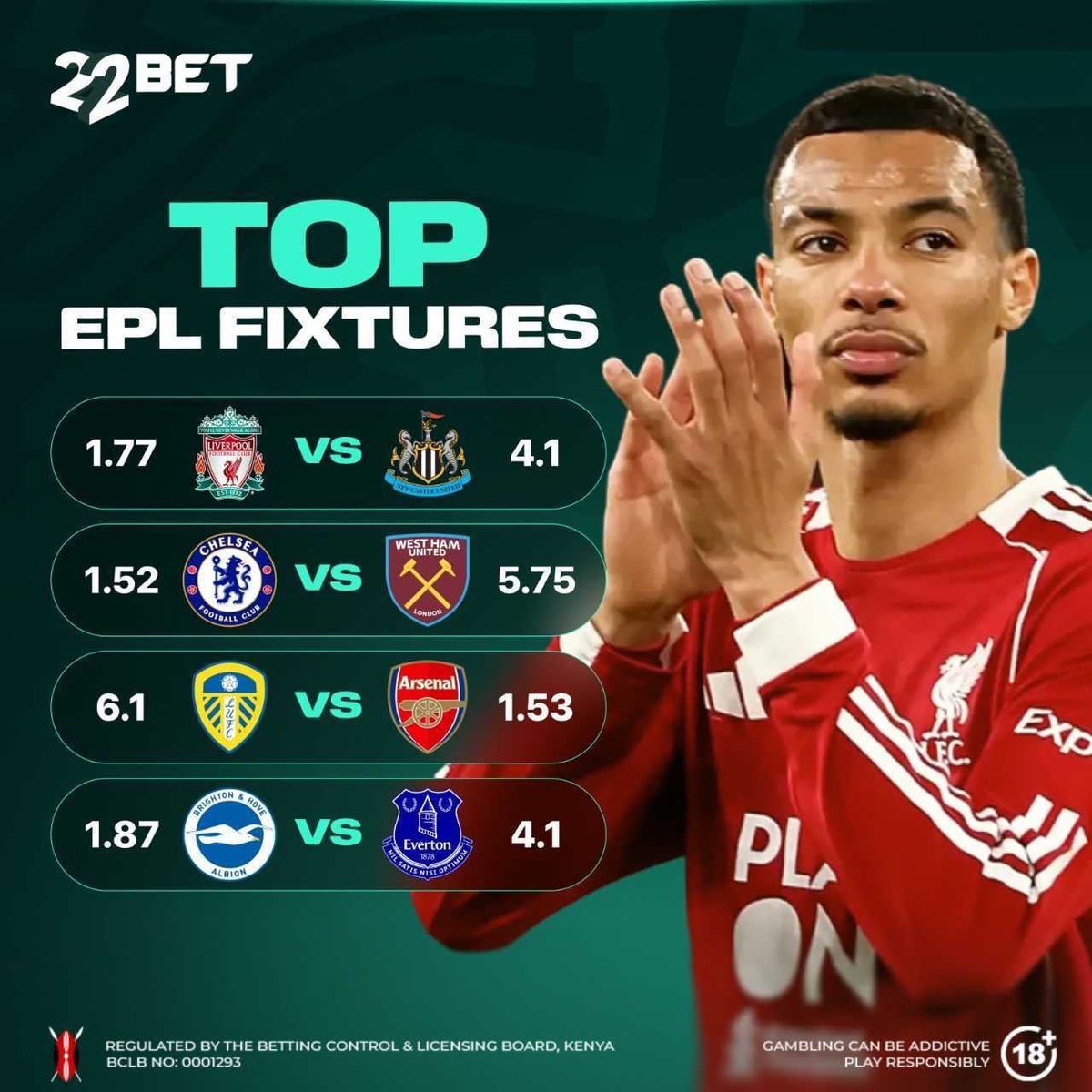 Zrzut ekranu aplikacji 22Bet pokazujący interfejs gry
