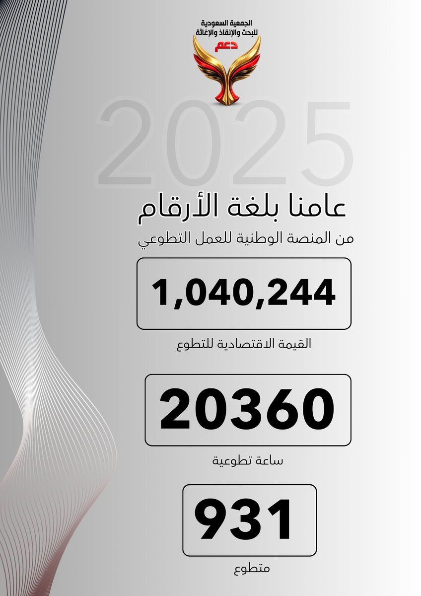 الجمعية السعودية للبحث والإنقاذ والإغاثة (دعم) tweet media